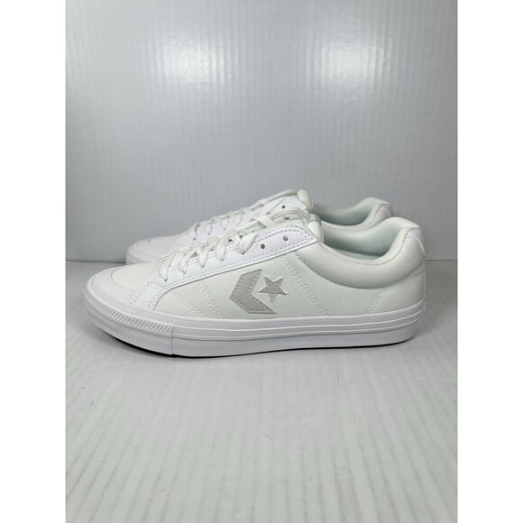 Size 10 Converse Sport Casual Ox Premium Shoes A10546F White Barely Gray Mens - Picture 3 of 8